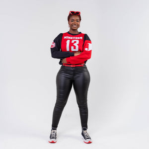 Delta Sigma Theta Nineteen 13 "J13" Chenille and Embroidered Sweatshirt (Red/White) Shirts Winters Industries by Fully Promoted Mesquite 