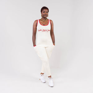 Delta Sigma Theta Romper Cream Shirts Winters Industries by Fully Promoted Mesquite 