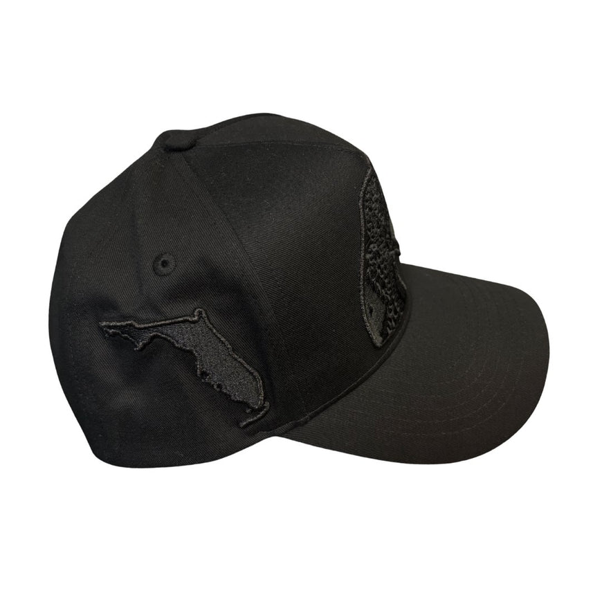 Florida A&M University (FAMU) HBCU 3D Embroidered Black on Black Cap Winters Industries 