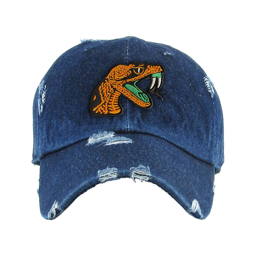 Florida A&M University (FAMU) HBCU Distressed Cap Winters Industries Denim 
