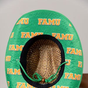 Florida A&M University (FAMU) Straw Cowboy Hat with Strap Winters Industries 