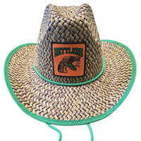 Florida A&M University (FAMU) Straw Cowboy Hat with Strap Winters Industries 