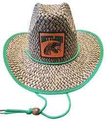 Florida A&M University (FAMU) Straw Cowboy Hat with Strap