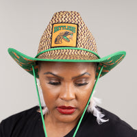 Florida A&M University (FAMU) Straw Cowboy Hat with Strap Winters Industries 