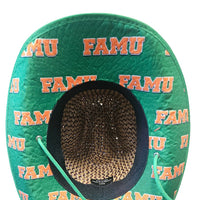 Florida A&M University (FAMU) Straw Cowboy Hat with Strap Winters Industries 