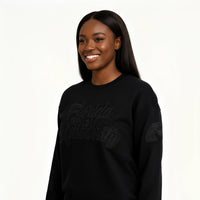 Florida A&M University HBCU Black on Black 3D Embroidery Crewneck Sweater Winters Industries 