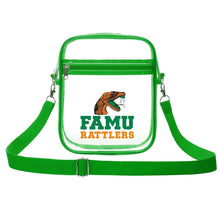 Florida A&M University HBCU Clear Stadium Bag with Green Trim