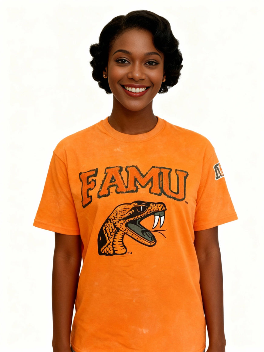 Florida A&M University HBCU Embroidered and Distressed Twill Tee Winters Industries 