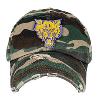 Fort Valley State University (FVSU) HBCU Distressed Cap Winters Industries Camo 