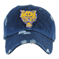 Fort Valley State University (FVSU) HBCU Distressed Cap Winters Industries Denim 