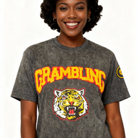 Grambling Tigers HBCU Embroidered and Distressed Twill Tee