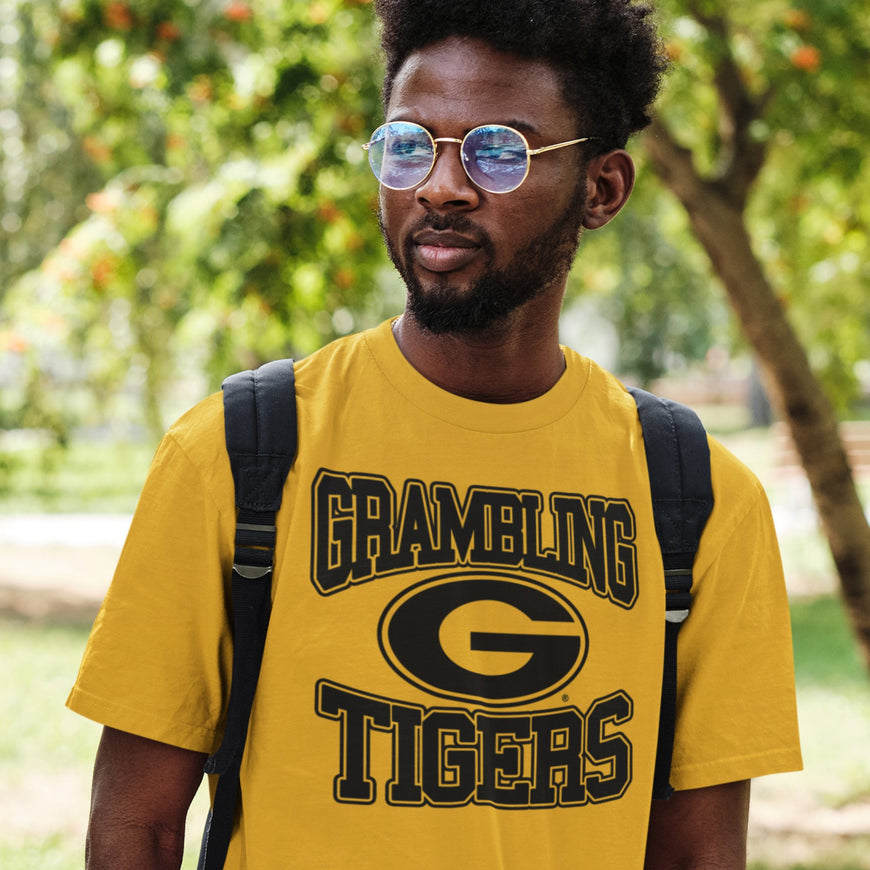 Grambling State University (GSU) Black on Black Tee/Sweatshirt Winters Industries 