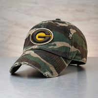 Grambling State University (GSU) HBCU Distressed Cap Winters Industries Camo 