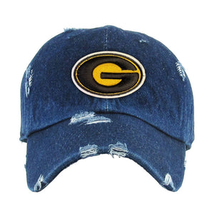 Grambling State University (GSU) HBCU Distressed Cap Winters Industries Denim 