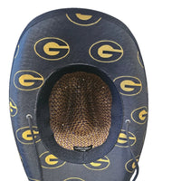 Grambling State University (GSU) Straw Cowboy Hat with Strap Winters Industries 