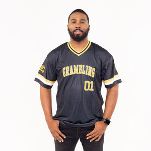 Grambling State University HBCU Embroidered Baseball Jersey