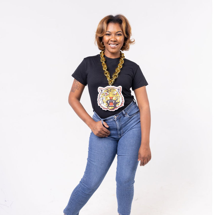 Grambling Tiger HBCU Giant chain with foam pendant