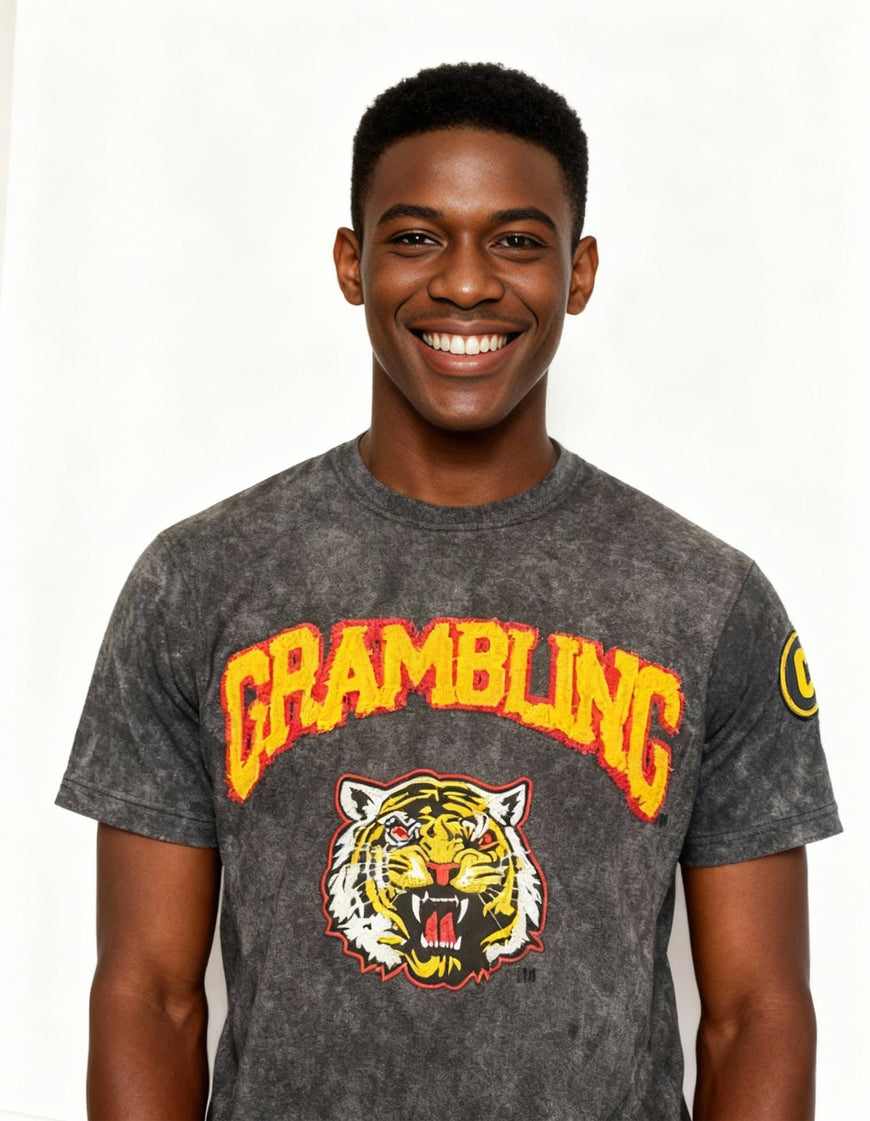 Grambling Tigers HBCU Embroidered and Distressed Twill Tee Winters Industries 