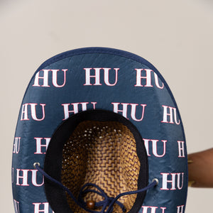 Howard University (HU) Straw Cowboy Hat with Strap Winters Industries 