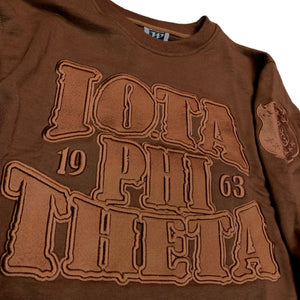 Iota Phi Theta Brown on Brown Crewneck Sweater