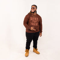Iota Phi Theta Brown on Brown Crewneck Sweater Winters Industries 