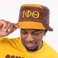 Iota Phi Theta Corduroy Bucket Hat with 3D Embroidered Letters Winters Industries 