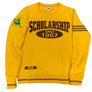 Iota Phi Theta "SCHOLARSHIP" Chenille Sweater Gold Winters Industries by Fully Promoted Mesquite 