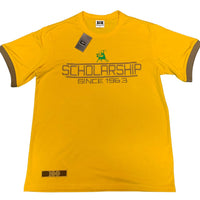 Iota Phi Theta "SCHOLARSHIP" Embroidered Tee Gold Winters Industries by Fully Promoted Mesquite 