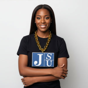 Jackson State University HBCU Big Chain Necklace with 3D Foam Pendant Winters Industries 