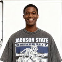 Jackson State University Oversized Acid Wash Box Tee Winters Industries 