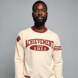 Kappa Alpha Psi "ACHIEVEMENT" Chenille Sweater Cream Winters Industries by Fully Promoted Mesquite 