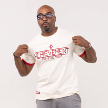 Kappa Alpha Psi "ACHIEVEMENT" Embroidered Tee Cream
