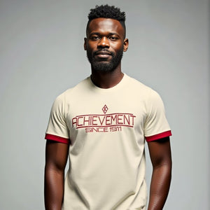 Kappa Alpha Psi "ACHIEVEMENT" Embroidered Tee Cream Winters Industries by Fully Promoted Mesquite 