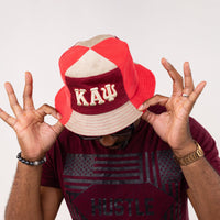 Kappa Alpha Psi Corduroy Bucket Hat with 3D Embroidered Letters Winters Industries 