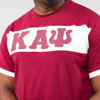 Kappa Alpha Psi Crimson and Cream Color Block Short Set Winters Industries 