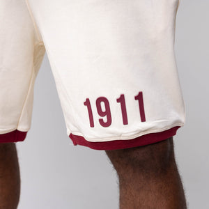 Kappa Alpha Psi Crimson and Cream Color Block Short Set Winters Industries 