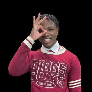 Kappa Alpha Psi "DIGGS BOYS" Chenille Sweater Crimson Winters Industries by Fully Promoted Mesquite 