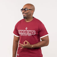 Kappa Alpha Psi "DIGGS BOYS" Embroidered Tee Crimson Winters Industries by Fully Promoted Mesquite 