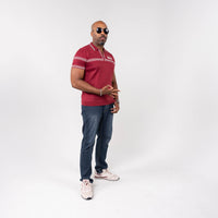 Kappa Alpha Psi Knitted Polo Crimson Winters Industries 