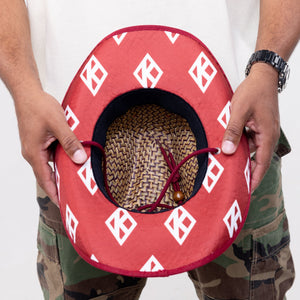 Kappa Alpha Psi Straw Cowboy Hat with Strap Winters Industries 