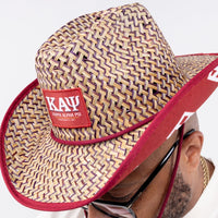 Kappa Alpha Psi Straw Cowboy Hat with Strap Winters Industries 