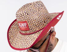 Kappa Alpha Psi Straw Cowboy Hat with Strap