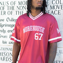 Morehouse College HBCU Embroidered Baseball Jersey