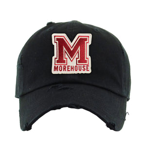 Morehouse College (MC) HBCU Distressed Cap Winters Industries Black 