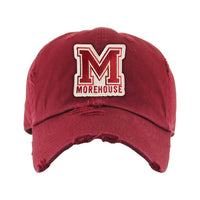 Morehouse College (MC) HBCU Distressed Cap Winters Industries Maroon 