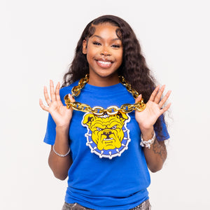 North Carolina A&T State University HBCU Big Chain Necklace with 3D Foam Pendant Winters Industries 