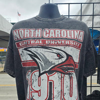 North Carolina Central University Oversized Acid Wash Box Tee Winters Industries 