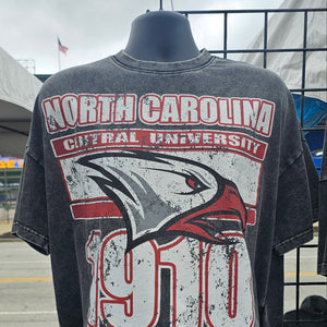 North Carolina Central University Oversized Acid Wash Box Tee Winters Industries 