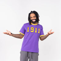 Omega Psi Phi 1911 Brush Embroidery Tee Winters Industries 