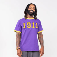 Omega Psi Phi 1911 Brush Embroidery Tee Winters Industries 